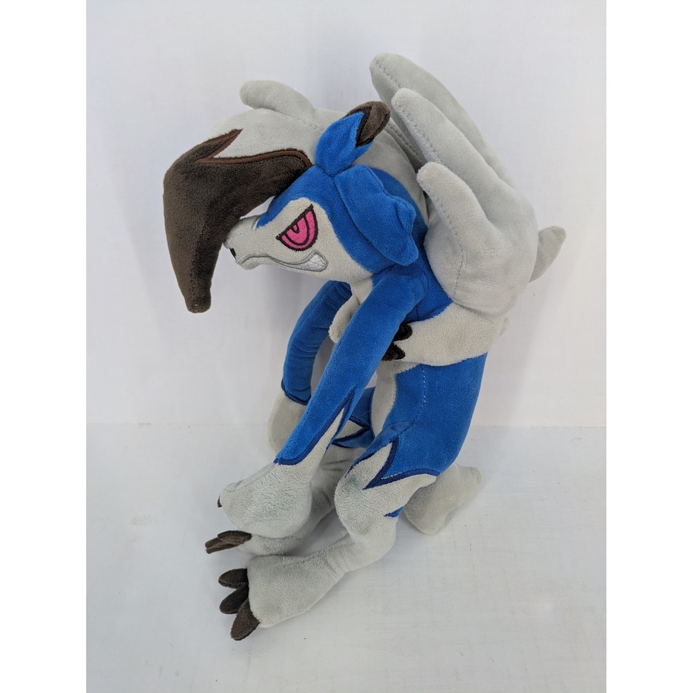 Pokemon Lycanroc Midnight Form Plush Toy Blue Grey 10" Nintendo 2019 W/ Tush Tag